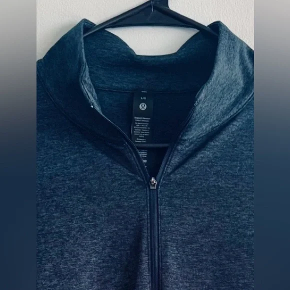 lululemon athletica Dark Blue/Gray Zip-Up Lightweight Jacket - Picture 4 of 4